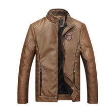 Load image into Gallery viewer, Casual Men&#39;s Leather Jacket