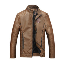 Load image into Gallery viewer, Casual Men's Leather Jacket