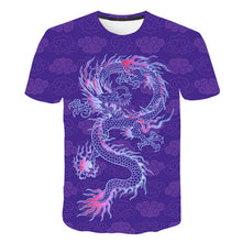 Load image into Gallery viewer, Blue Flaming tshirt Men
